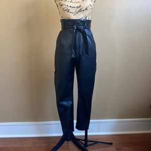 BB Dakota by Steve Madden skin in paperbag high rise faux leather pants sz 2
